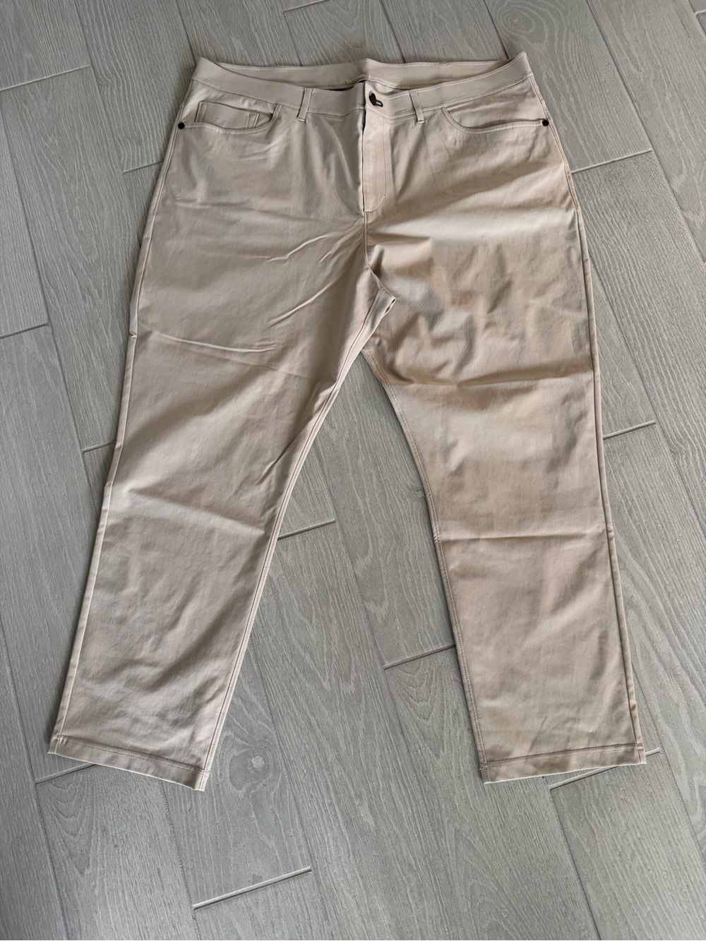 Public Rec - Men's Beige Casual Pants - Classic Straight Fit - 42/28
